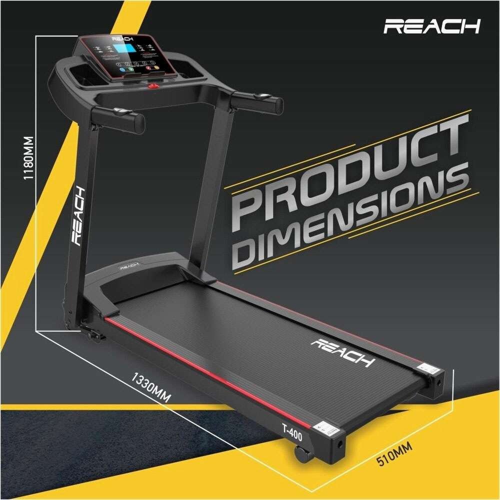 Reach T-400 Motorized Treadmill – Smart Fitness Machine for Home Use