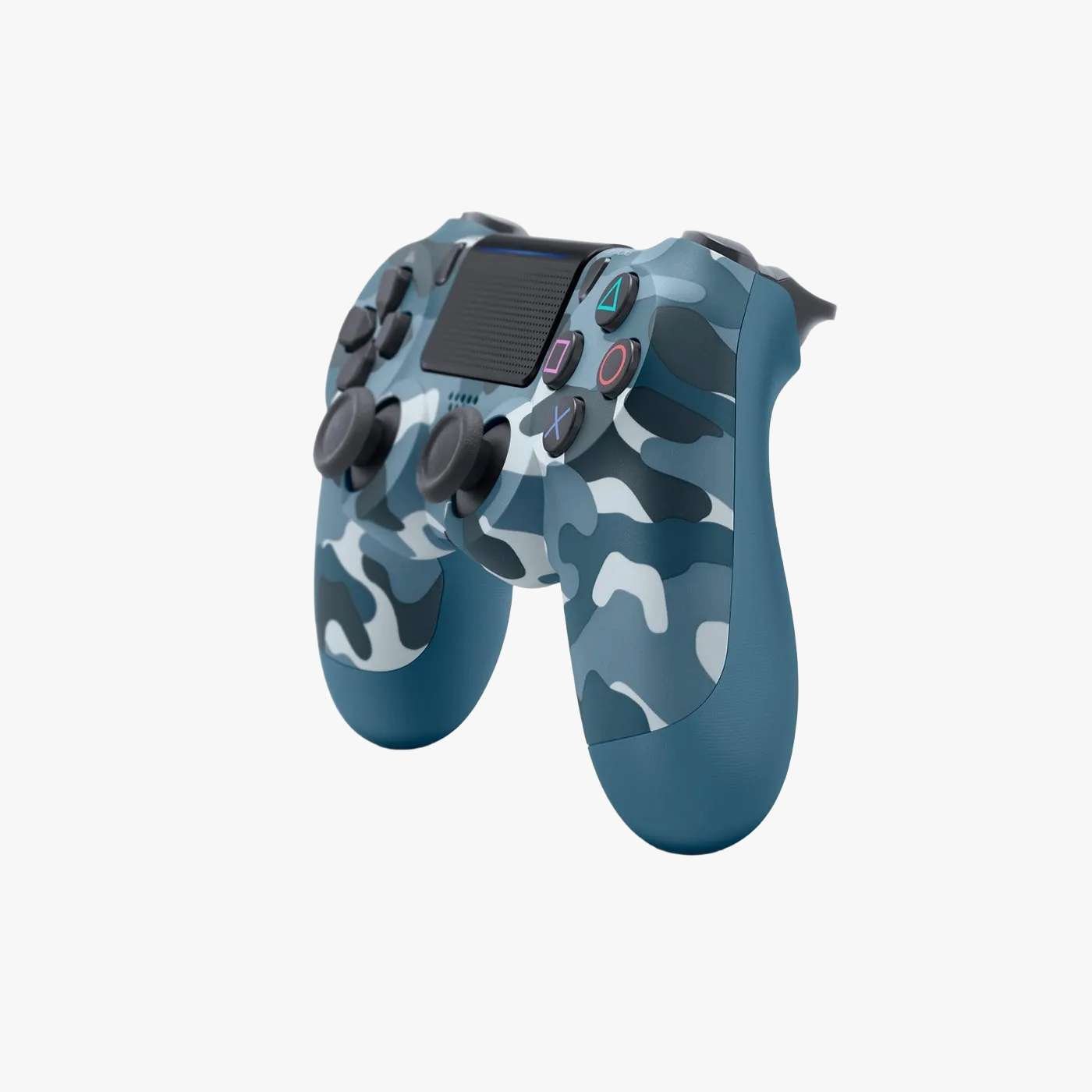Wireless Game Controller – Blue Camouflage Design (PS4 / PC Compatible)